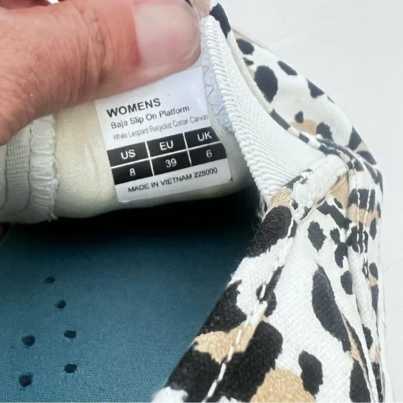 SeaVees Womens Baja Platform Leopard Athletic Sneakers Casual Shoes Size 8 ⬇️ - Picture 2 of 8